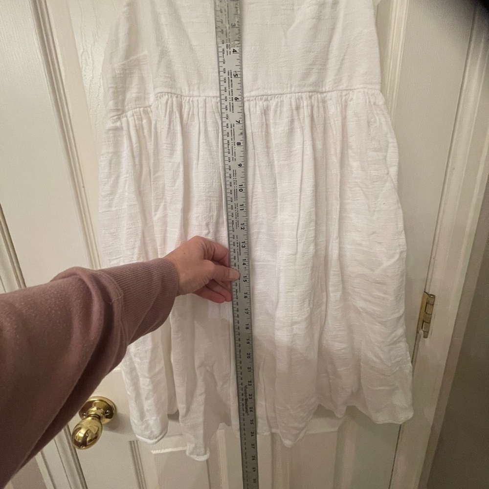 American Eagle White Babydoll Top or Mini Skirt‎ | Built-In Lining | Size L - Picture 5 of 9